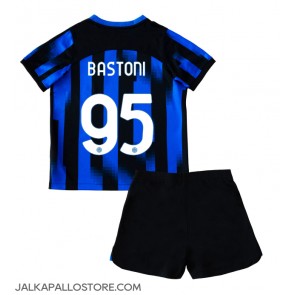 Inter Milan Alessandro Bastoni #95 Kotipaita Lapsille 2023-24 Lyhythihainen (+ shortsit)
